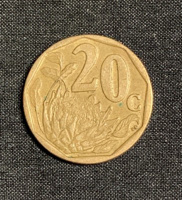 Moneda 20 cenți 2006 Africa de Sud foto