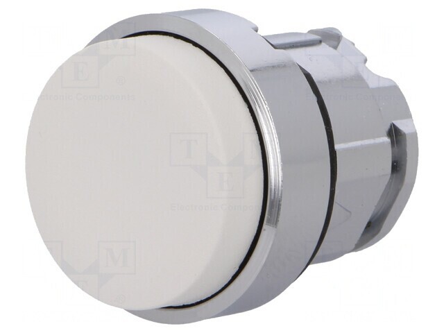 Comutator de Apăsare 22mm Alb Stabil