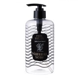 Dozator Săpun Lichid, Model Dungi, Capacitate 500ml, Transparent/Negru, Oem