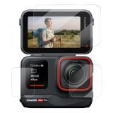 Set sticla protectie display si lentila Telesin, pentru camera Insta360 Ace