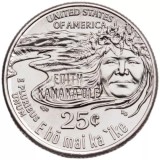 SUA Quarter Edith Kanaka&#039;ole 2023 P UNC, Seria Femei Celebre, Moneda America