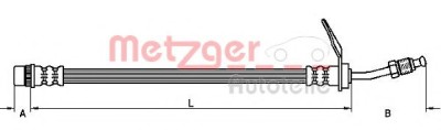 Conducta / cablu frana NISSAN INTERSTAR bus (X70) (2002 - 2016) METZGER 4110211 foto