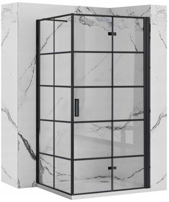 Cabina dus Rea Molier Black 110x80 foto