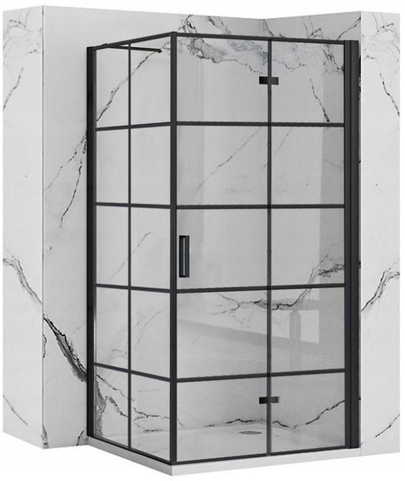 Cabina dus Rea Molier Black 110x80