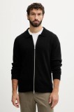 Lindbergh cardigan din amestec de l&acirc;nă culoarea negru, 30.800229