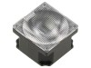Lentilă LED Pătrată Policarbonat Transparent 11-45&deg;