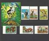 COMORES 1976 FAUNA ANIMLE SI PASARI SALBATICE NEDANTELAT, Nestampilat