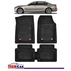 Covorase Auto TeamCar&reg; Tip Tavita Compatibile BMW Seria 7 F01/F02 (2008&ndash;2015) Negru Material Rezistent