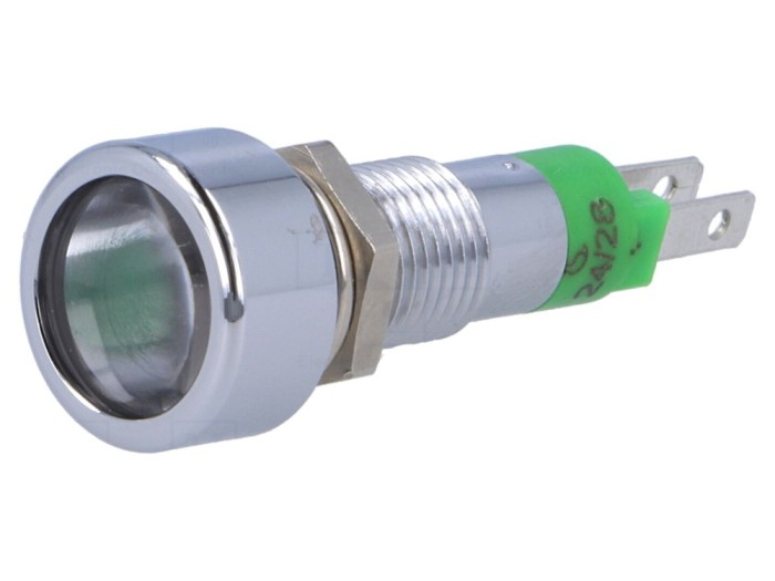 Lampă LED de Control Verde 24-28V