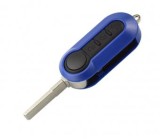 Carcasa cheie Topautochei&reg; pentru Fiat 500 Panda Punto Bravo Stilo Ducato Citroen Jumper Peugeot Boxer, albastra, 3 butoane