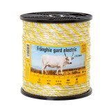 Fr&acirc;nghie gard electric AgroElectro 400m, 330kg rezistenta, 0.33 Ohm/m, vizibilitate Alb Galben