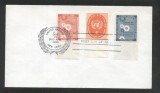 UN New York 1958 UNO day Social council Mi.70 72-73 FDC UN.182