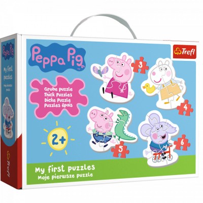 Puzzle baby clasic simpatica peppa pig 18 piese foto