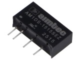 Convertor DC/DC 1W AIMTEC AM1DS-1515SEZ 12-18V la 15V 67mA SIP7