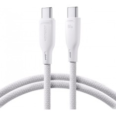 Cablu Date si Incarcare USB-C - USB-C Joyroom Multi-Color S-A34, 60W, 1m, Alb