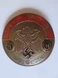 Cumpara ieftin Rara! Germania insigna mare din bronz SA-SS(organizatii paramilitare naziste):Gott Mit Uns,diametrul:44 mm,greutate:34,80 grame
