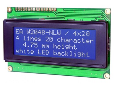 Afișaj LCD Alfanumeric 20x4 Albastru 98x60mm foto