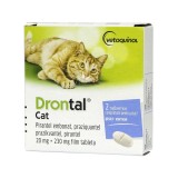 Cumpara ieftin Drontal Cat, antiparazitar intern pentru pisici, 2 tablete