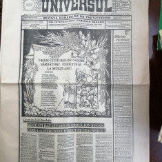 1991 Ziarul UNIVERSUL -Revista romanilor de pretutindeni Nr.137 /ianuarie