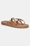 Teva slapi Olowahu femei, culoarea maro, cu toc plat, 6840-TNZ