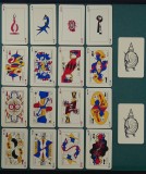 Tarot Suprarealist - Set complet carti de joc, desene de Victor Brauner, Tristan Tzara, Andre Breton...ed.1983