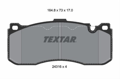 Set placute frana TEXTAR 2431601 foto