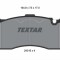Set placute frana TEXTAR 2431601