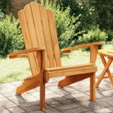 Scaun Adirondack de grădină, 77x78x95 cm, lemn masiv de tec