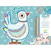 Djeco Joc Desenat Prieteni Padure, 12 Planse Colorat Magic, Creion Jumbo, 18+ Luni, Baieti Fete