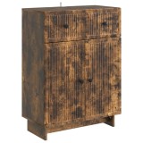 vidaXL Bufet cu sertar Stejar fumuriu 66 x 34,5 x 90 cm Lemn prelucrat 893950