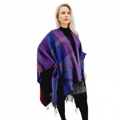 Poncho dama multicolor indigo foto