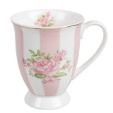 Cumpara ieftin Cana portelan multicolor Roses 12x8x10 cm / 300 ml