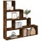 vidaXL Bibliotecă/separator stejar fumuriu 143,5x29x143,5 cm lemn 857998