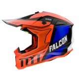Cumpara ieftin Casca off road MT Falcon Warrior C4 portocaliu lucios