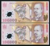 Q620 PERECHE CONSECUTIVA 100000 LEI 2001 ( 2003 ) POLIMER UNC NECIRCULATA