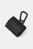 AllSaints husă airpod din piele AIRPOD CASE culoarea negru, M079XB