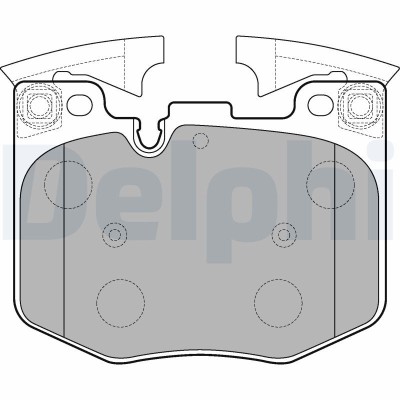 DELPHI LP3235 set placute frana,frana disc foto