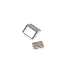Modul unghiular 45x45 pentru 2 porturi Snap-In alb LANmark