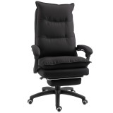 Vinsetto Scaun Birou cu Masaj, cu &Icirc;nălțime Reglabilă, 6 Puncte de Masaj și Telecomandă, 70x62x120-130 cm, Negru | Aosom Romania