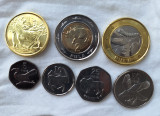 BOTSWANA, 5, 10,25,50 Thebe-1,2, 5 Pula 2013, set 7 monede necirculate