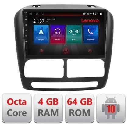 Navigatie Fiat Doblo 2010-2017 si Opel Combo 2010-2017 4+64 GB Octa Core LTE Android radio gps internet Kit-DOB CarStore Technology
