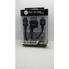 Cablu VGA + AV pentru XBOX 360 / PlayStation PS1, PS2, PS3 / Nintendo Wii, Wii U