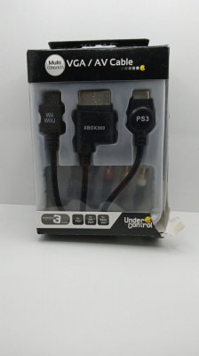 Cablu VGA + AV pentru XBOX 360 / PlayStation PS1, PS2, PS3 / Nintendo Wii, Wii U foto