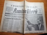 Romania libera 29 aprilie 1992-prima vizita a regelui mihai in romania,pastele