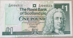 Bancnota 1 Pound Scotia / Scotland 1999, verifica?i revers foto