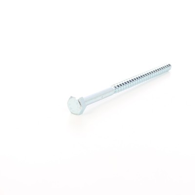 Surub pentru lemn, cu cap hexagonal, DIN 571, zincat alb, 10 x 180 mm foto