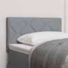 VidaXL Tăblie cap cu lumini cu bandă LED Gri deschis 80 cm țesătură 3338174