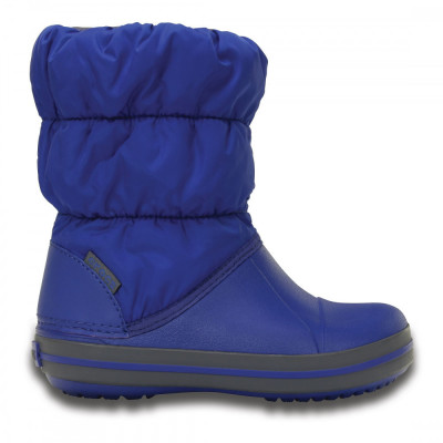 Cizme Crocs Winter Puff Boot Kids Albastru - Cerulean Blue foto