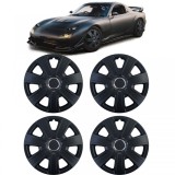 Capace de roti Tenzo-R IX de 15 inch, negre mate, set de 4 capace pentru jante de otel Performance AutoTuning