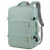 Rucsac Calatorie Laptop, pentru Avion, Business, port USB, pana la 35 L, Impermeabil, Verde menta, OBRALIX®